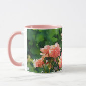 Blush Roze Rozen Tuin Art Mok Cup (Links)