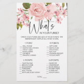 Blush roze rozen vlam wat in je tas flyer (Voorkant)