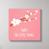 Blush roze Sakura Cherry Blossom Japans Canvas Afdruk (Voorkant)
