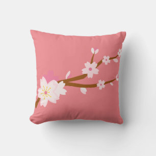Blush roze Sakura CHerry Blossom Japans Kussen