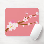 Blush roze Sakura CHerry Blossom Japans Muismat (Met muis)