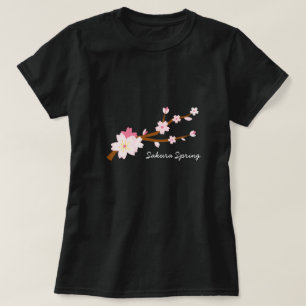 Blush roze Sakura Cherry Blossom Japans T-shirt