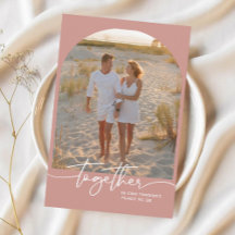 Blush Roze Samen Typografie Koppel Valentijn