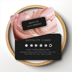 Blush Roze Schoonheid Hart Salon 5 Loyaltykaart Visitekaartje