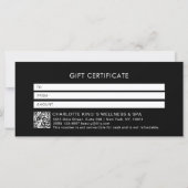 Blush Roze Schoonheidssalon QR Code Cadeaubon (Achterkant)