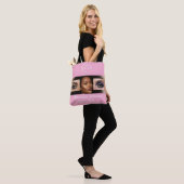 Blush Roze Script Logo Foto Make-up Studio Draagtas (Op model)
