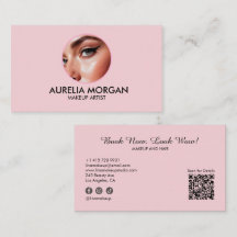 Blush Roze Script Sociaal Icoon QR Code Foto