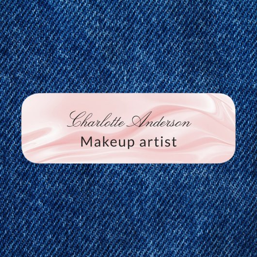 Blush roze-sik-business medewerker naamplaatje