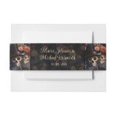 Blush Roze Skeletten Invitation Belly Band Uitnodigingen Wikkel (Voorkant Voorbeeld)