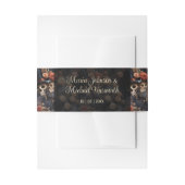 Blush Roze Skeletten  Invitation Belly Band Uitnodigingen Wikkel (Voorkant Voorbeeld)