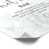 Blush roze snowflakes Hot cacaobar Poster (Hoek)