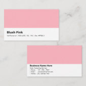 Blush Roze | "Soft Romance" Visitekaartje (Voorkant / Achterkant)