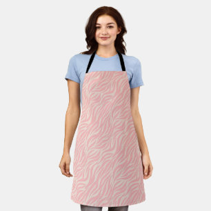 Blush roze stijlvolle tijgerstrepen schort