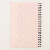 Blush roze Stippen en Black Typografie | Goal Gett Planner (Achterkant)