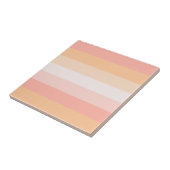 blush roze strepen tegeltje (Zijkant)