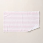 Blush roze stripes bad handdoek (Handdoek)