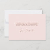 Blush roze Tropisch bedankt (Achterkant)