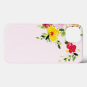 Blush roze tuintuin waterverf Case-Mate iPhone case (Achterkant (horizontaal))