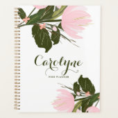 Blush roze tulpen gepersonaliseerde planner (Voorkant)