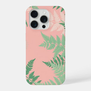 Blush Roze Varensblad Botanisch Saliegroen Modern iPhone 15 Pro Hoesje