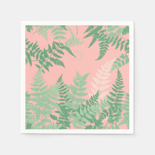 Blush Roze Varensblad Botanische Saliegroen Modern Servet