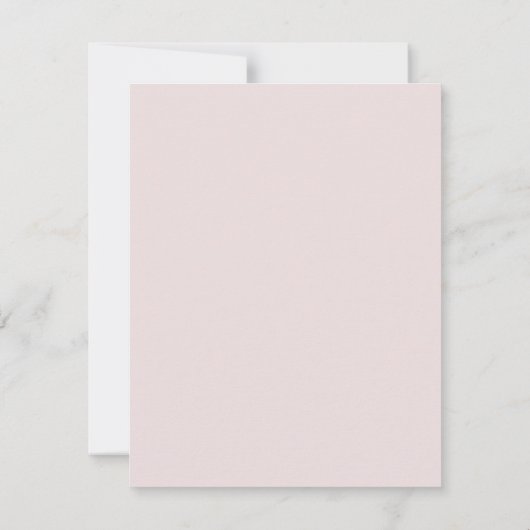 Blush roze verticale strepen moderne bruiloft deta kaart (Achterkant)