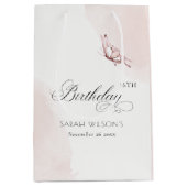 Blush roze vlinder Alle leeftijden Medium Cadeauzakje (Voorkant)