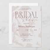 Blush roze Vrijgezellenfeest party uitnodiging (Voorkant / Achterkant)