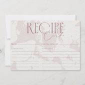 Blush Roze Vrijgezellenfeest Recipkaart Kaart (Voorkant)