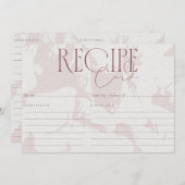 Blush Roze Vrijgezellenfeest Recipkaart Kaart (Voorkant / Achterkant)
