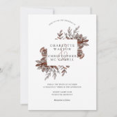 Blush roze waterverf bloemen bruiloft kaart (Voorkant)