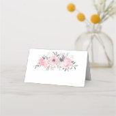 Blush Roze Waterverf Bloemen op Wit | (Voorkant)