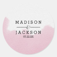 Blush roze Waterverf borstel streken bruiloft