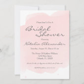 Blush Roze Waterverf Bridal Shower Uitnodiging
