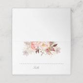 Blush Roze Waterverf Flowers Elegant Romantisch (Buitenkant ongevouwen)