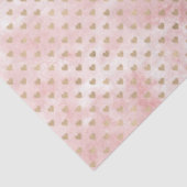 Blush roze Waterverf gouden harten Tissuepapier (Detail)
