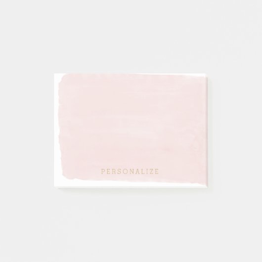Blush Roze Waterverf Post-it® Notes (Voorkant)
