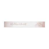 Blush Roze Waterverf & Roos Gouden Bruiloft (Individueel)
