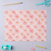 Blush Roze Waterverf Rozen Tissuepapier (Craft)