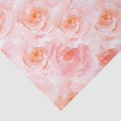 Blush Roze Waterverf Rozen Tissuepapier (Detail)