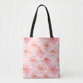  Blush Roze Waterverf Rozen Tote Bag (Voorkant)