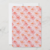 Blush Roze Waterverf Rozen Verjaardag Kaart (Achterkant)