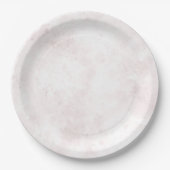Blush roze Waterverf Stain Modern Glam Weddenschap Papieren Bordje (Voorkant)