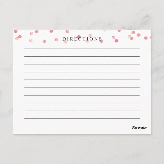 Blush roze, Waterverf Vrijgezellenfeest Recipkaart Briefkaart (Achterkant)