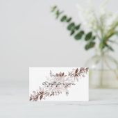 Blush roze waterverven cadeaubon visitekaartje (Staand voorkant)