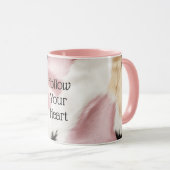 Blush Roze Wit Goud Zwart Koeienhuid Dier Mok (Voorkant rechts)