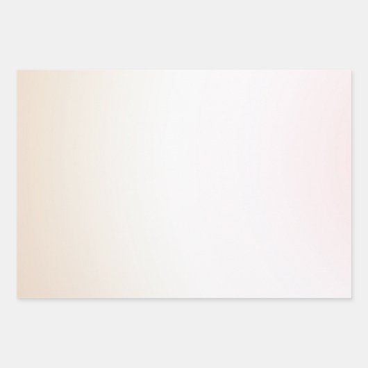 Blush Roze Wit Peach Ombre Goud Confetti Inpakpapier Vel (Voorkant 3)