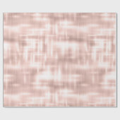  Blush Roze Witte Abstracte Strepen Cadeaupapier (Vlak)