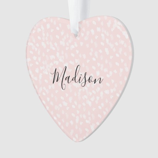 Blush roze witte vlekken ornament (voorkant)