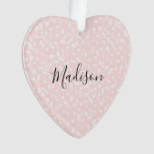 Blush roze witte vlekken ornament (voorkant)